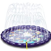 NextX Splash Pad-175CM-68Aspersor de Juegos de Agua para Niños PVC Splash Play Mat Almohadilla de Juego de Agua para…